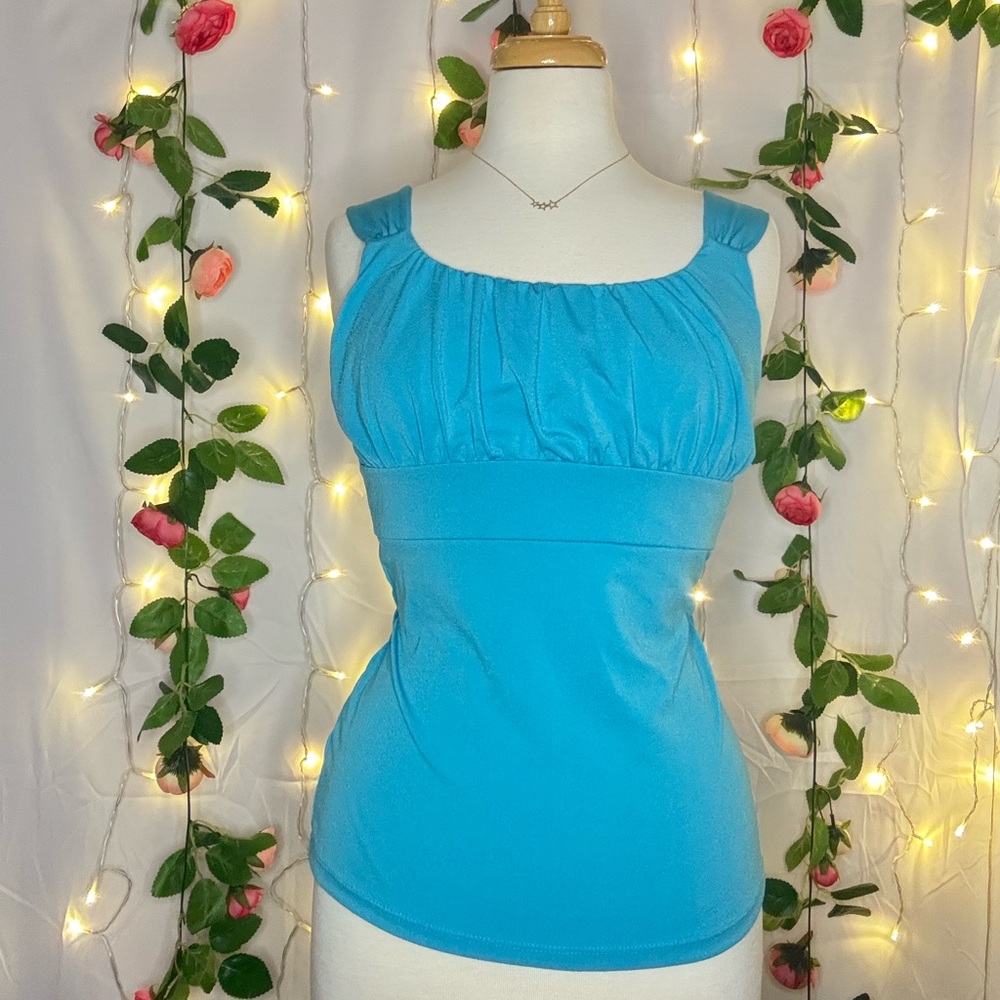 Blue Sleeveless Top